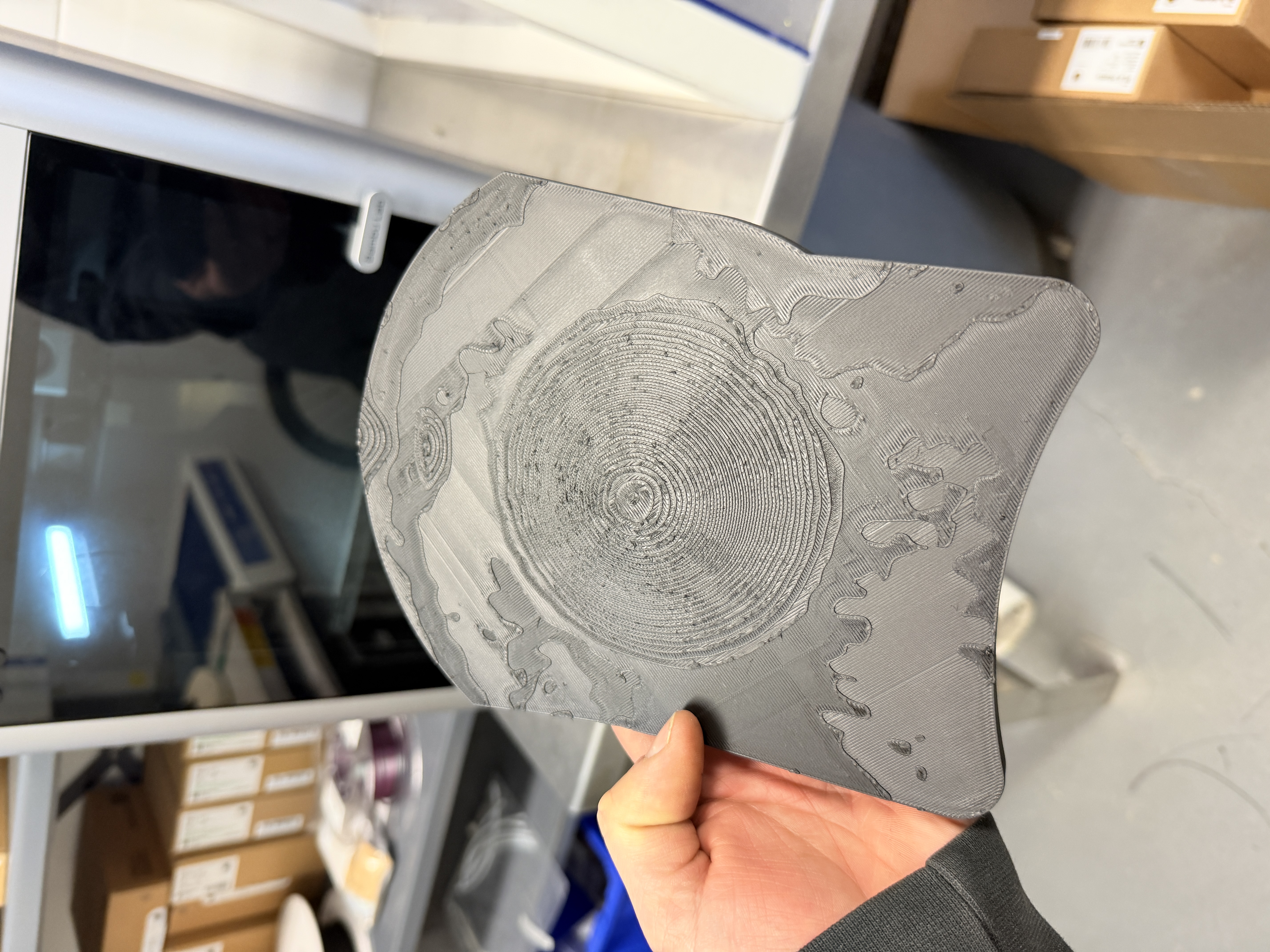 3D printed insert made from scan data